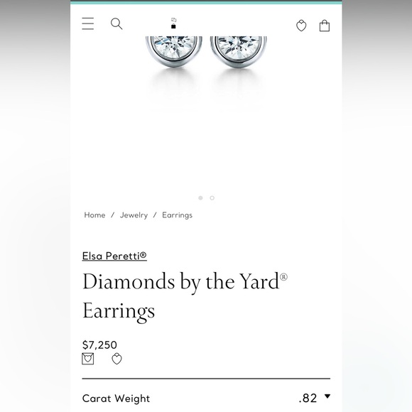 Tiffany & Co. Elsa Peretti Diamonds By the Yard Yellow Gold Earrings - Picture 10 of 10